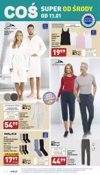 Gazetka promocyjna Aldi - COŚ na przyszły tydzień - Gazetka - ważna od 14.01 do 14.01.2023 - strona 2 - produkty: Podkoszulek, Karp, Kosz, Wełna, Szlafrok, Spodnie, Queentex