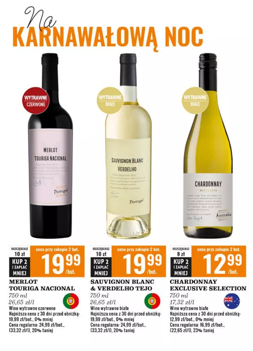 Gazetka promocyjna Biedronka - Czas na Toast - ważna 15.01 do 28.01.2024 - strona 3 - produkty: Chardonnay, Fa, Merlot, Sauvignon Blanc, Wino