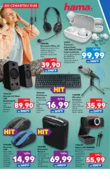 Gazetka promocyjna Kaufland - Katalog PRZYGOTUJ SIĘ DO SZKOŁY!  Oferta ważna  od  19.08.2021 do 04.09.2021 lub do wyczerpania zapasów - Gazetka - ważna od 04.09 do 04.09.2021 - strona 10 - produkty: Piec, Hama, Top, Acer, Słuchawki, Klawiatura, Głośnik, Mikrofon, Kosz, Niszczarka, Kamera, Silan, Mysz, Obiektyw