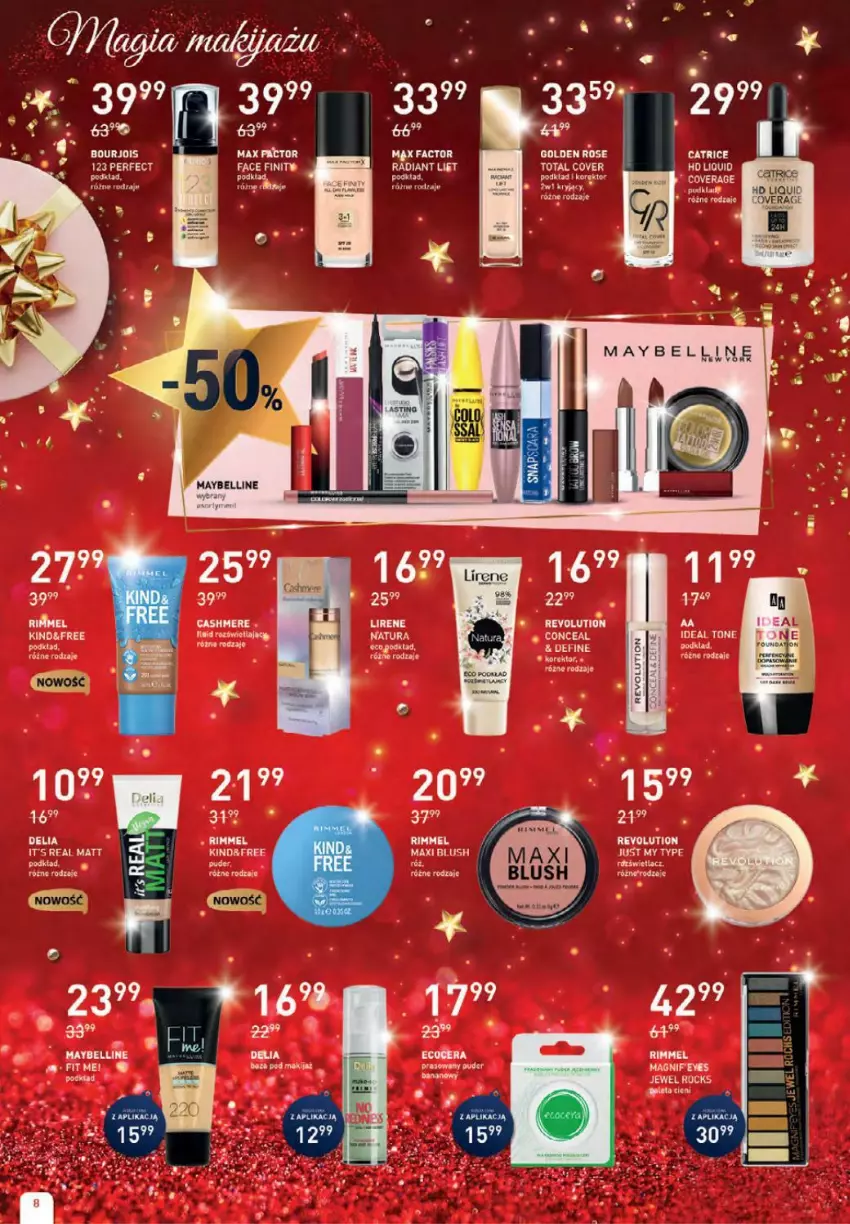 Gazetka promocyjna Drogerie Jawa - ważna 02.12 do 04.01.2021 - strona 8 - produkty: Bell, Catrice, Fa, Lirene, Makijaż, Maybelline