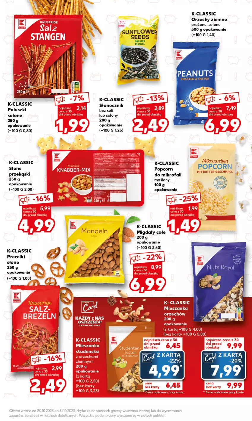 Gazetka promocyjna Kaufland - Mocny Start - ważna 30.10 do 31.10.2023 - strona 21 - produkty: Fa, Migdały, Popcorn, Precelki