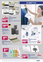 Gazetka promocyjna Aldi - Gazetka - ważna od 17.04 do 17.04.2021 - strona 7 - produkty: Latarnia, Mydło w płynie, Sok, Waga łazienkowa, LANA, Mydło, Waga, Parownica, Fa