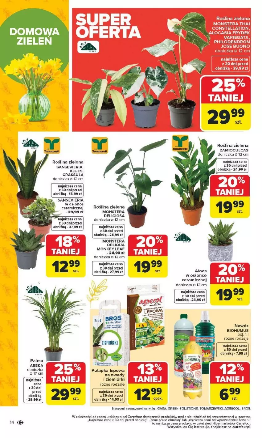 Gazetka promocyjna Carrefour - Gazetka Łap super okazje od poniedziałku! - ważna 02.02 do 14.02.2026 - strona 14 - produkty: Biohumus, Fa, Mus, Nawóz, Palma, Tera