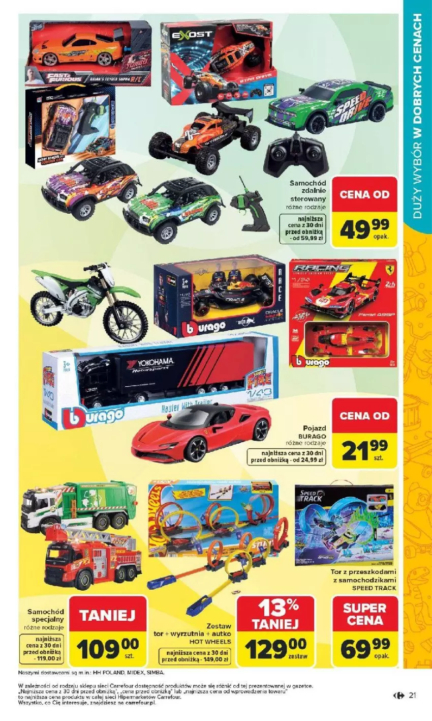 Gazetka promocyjna Carrefour - Gazetka Łap super okazje od poniedziałku! - ważna 02.02 do 14.02.2026 - strona 21 - produkty: Chodzik, Hot Wheels, Pojazd, Samochód, Wyrzutnia