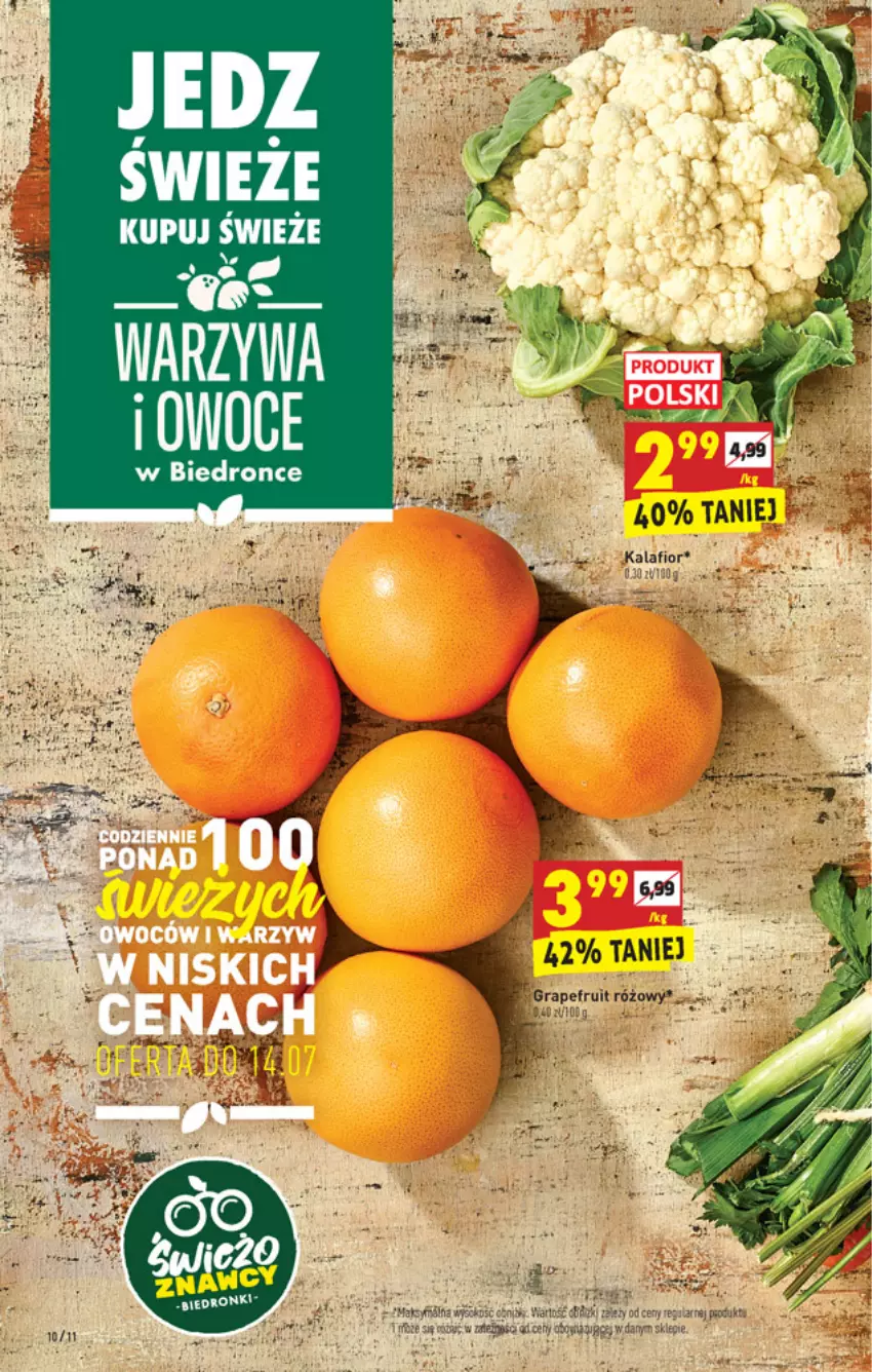 Gazetka promocyjna Biedronka - W tym tygodniu PK - ważna 12.07 do 17.07.2021 - strona 10 - produkty: Gra, Kalafior