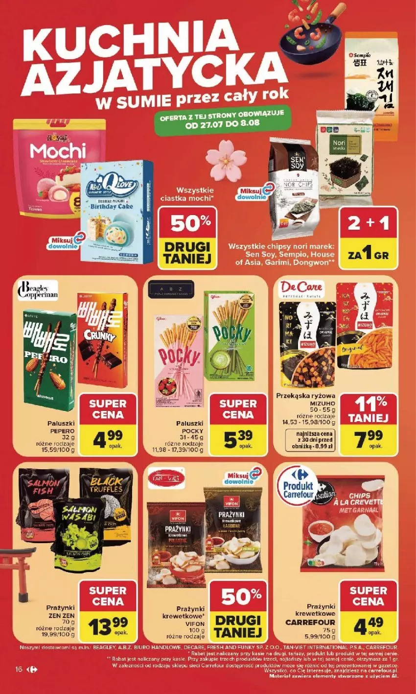 Gazetka promocyjna Carrefour - Gazetka Carrefour, Market w SUMIE najlepsz, od poniedziałku - ważna 27.07 do 01.08.2026 - strona 18 - produkty: Fa, Prazynki, Ryż