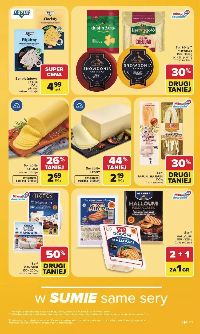 Gazetka promocyjna Carrefour - Gazetka Carrefour, Market w SUMIE najlepsz, od poniedziałku - ważna 27.07 do 01.08.2026 - strona 31 - produkty: Cheddar, Por, Ser, Ser pleśniowy