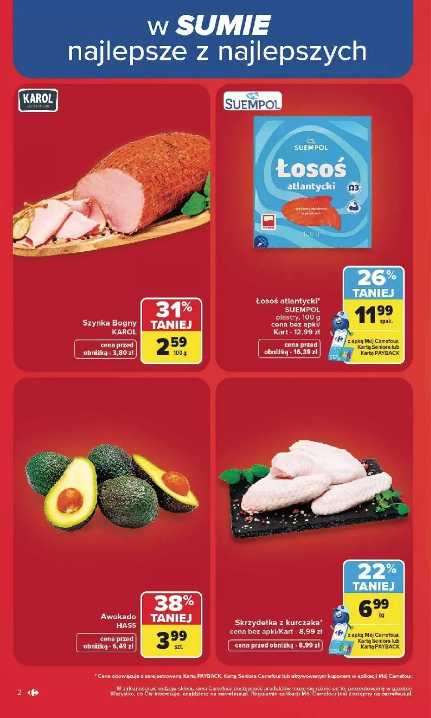 Gazetka promocyjna Carrefour - Gazetka Carrefour, Market w SUMIE najlepsz, od poniedziałku - ważna 27.07 do 01.08.2026 - strona 4 - produkty: Fa, Kurczak, Skrzydełka z kurczaka