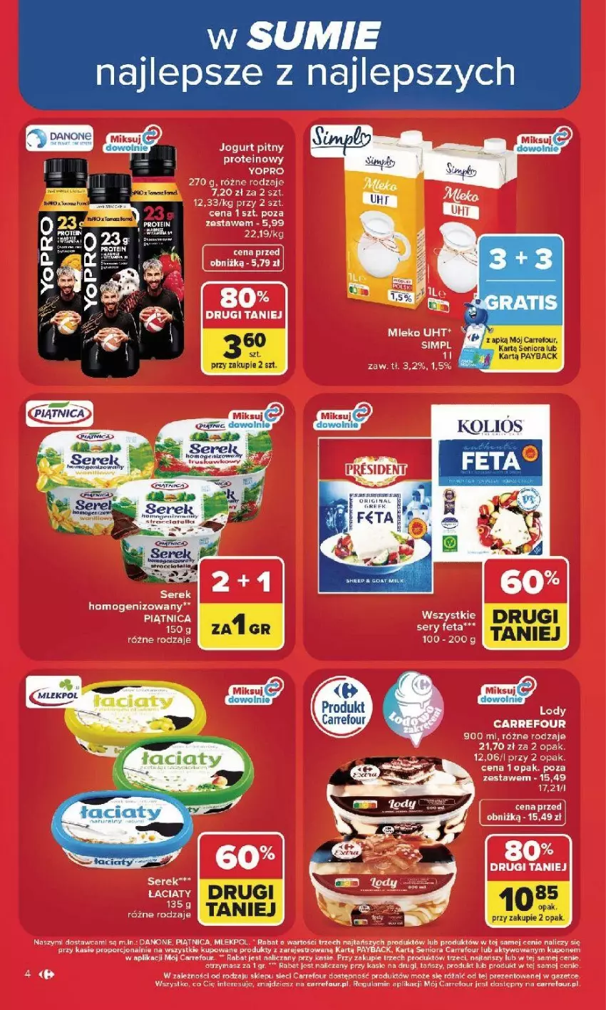Gazetka promocyjna Carrefour - Gazetka Carrefour, Market w SUMIE najlepsz, od poniedziałku - ważna 27.07 do 01.08.2026 - strona 6 - produkty: Danone, Mleko