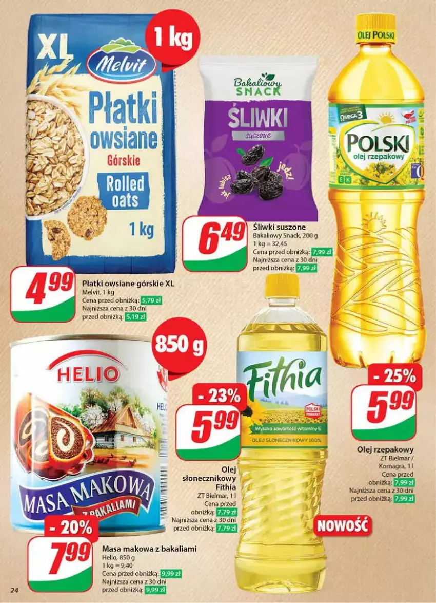 Gazetka promocyjna Dino - ważna 05.02 do 11.02.2025 - strona 17 - produkty: Gra, Helio, Melvit, Olej, Olej rzepakowy, Płatki owsiane