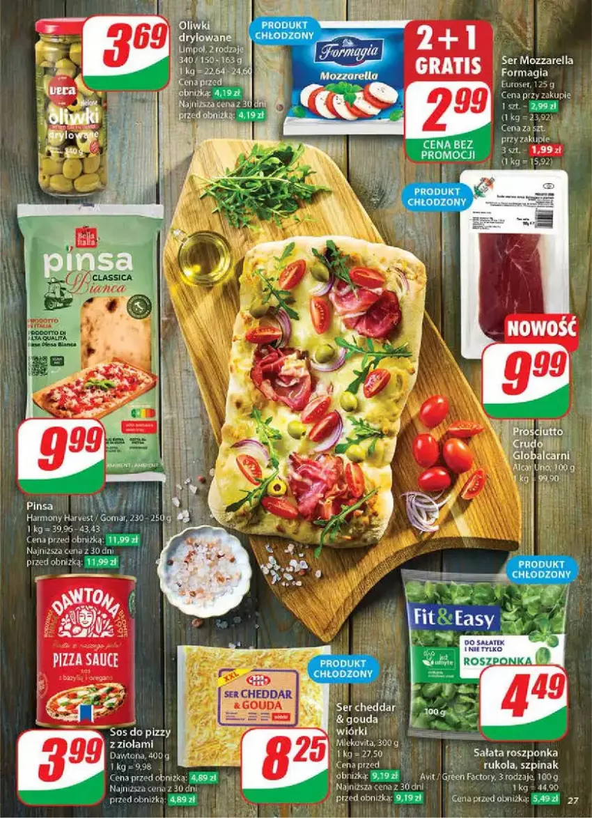 Gazetka promocyjna Dino - ważna 05.02 do 11.02.2025 - strona 20 - produkty: Cheddar, Dawtona, Fa, LG, Roszponka, Rukola, Sałat, Ser, Szpinak