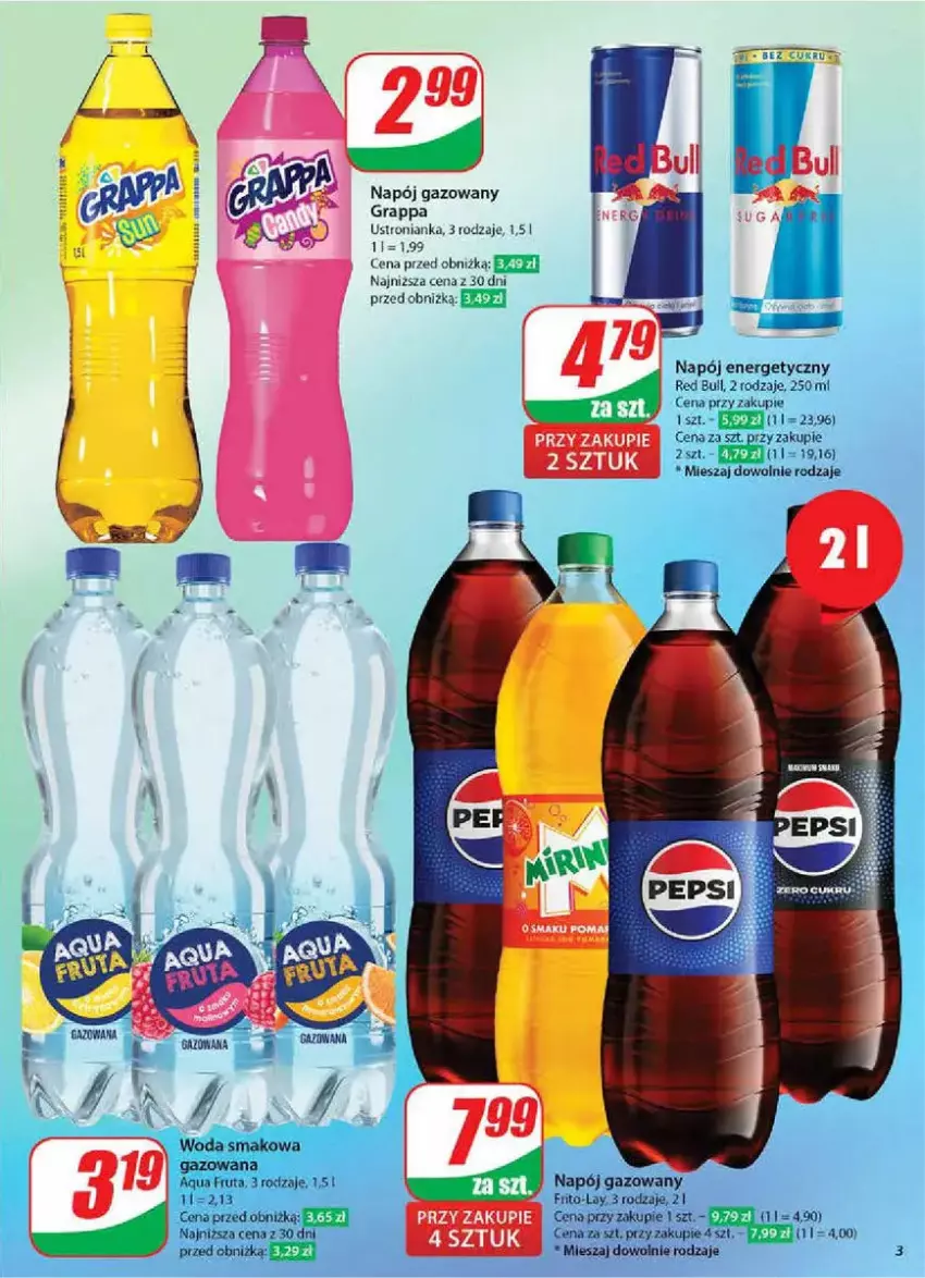 Gazetka promocyjna Dino - ważna 05.02 do 11.02.2025 - strona 23 - produkty: Fa, Gra, Grappa, Napój, Napój energetyczny, Napój gazowany, Red Bull, Woda