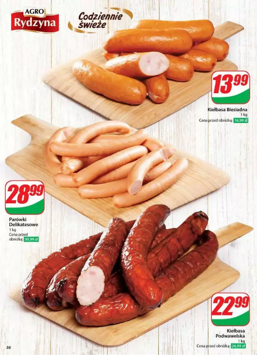 Gazetka promocyjna Dino - ważna 05.02 do 11.02.2025 - strona 30 - produkty: Kiełbasa, Kiełbasa biesiadna, Parówki