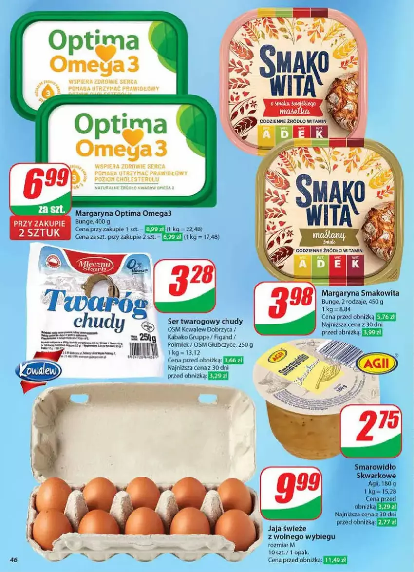 Gazetka promocyjna Dino - ważna 05.02 do 11.02.2025 - strona 41 - produkty: Fa, Jaja, Kaki, Margaryna, Optima, Optima Omega3, POLMLEK, Rama, Ser, Ser twarogowy, Smakowita