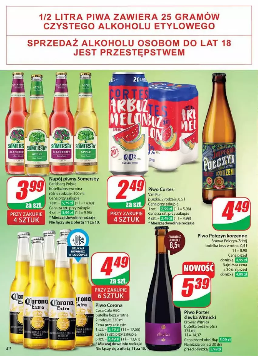 Gazetka promocyjna Dino - ważna 05.02 do 11.02.2025 - strona 50 - produkty: Carlsberg, Piwo, Por, Pur