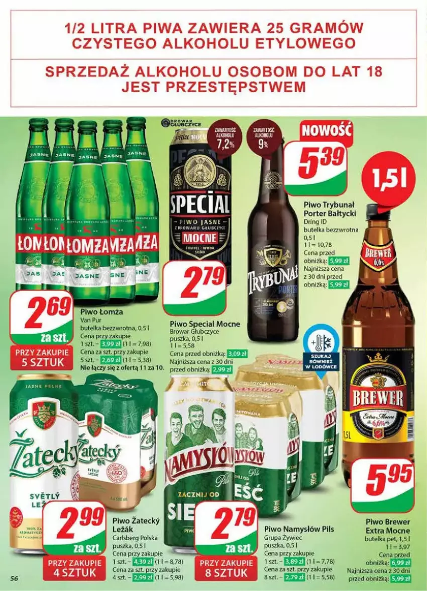 Gazetka promocyjna Dino - ważna 05.02 do 11.02.2025 - strona 52 - produkty: Carlsberg, Namysłów, Piwo, Pur