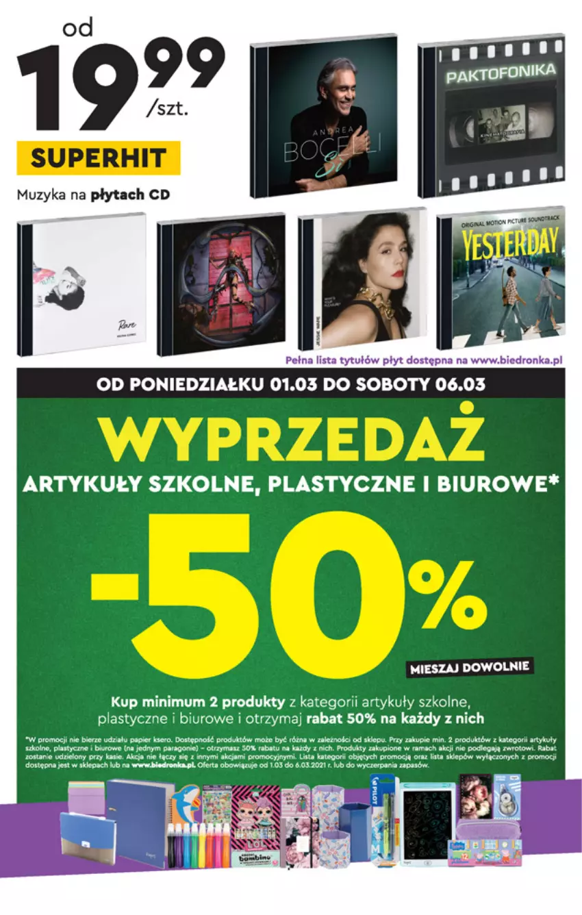 Gazetka promocyjna Biedronka - Okazje tygodnia - ważna 01.03 do 06.03.2021 - strona 15 - produkty: Biuro, Fa, Por, Rama