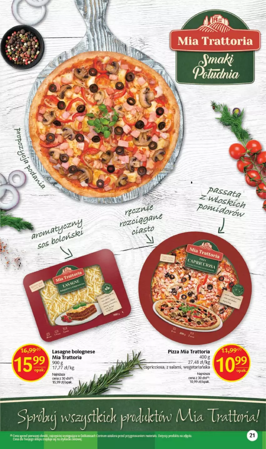 Gazetka promocyjna Delikatesy Centrum - Gazetka DC31 v.2 - ważna 10.08 do 16.08.2023 - strona 21 - produkty: Lasagne, Lasagne bolognese, Pizza, Rum, Salami