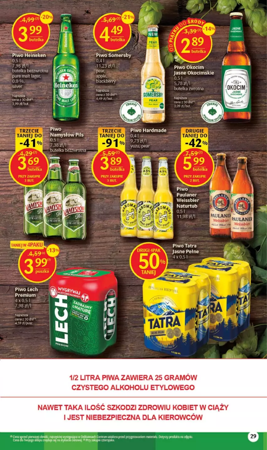 Gazetka promocyjna Delikatesy Centrum - Gazetka DC31 v.2 - ważna 10.08 do 16.08.2023 - strona 29 - produkty: Fa, Gra, Heineken, Koc, Leon, Namysłów, Okocim, Piec, Piwa, Piwo, Pur, Rum, Tatra