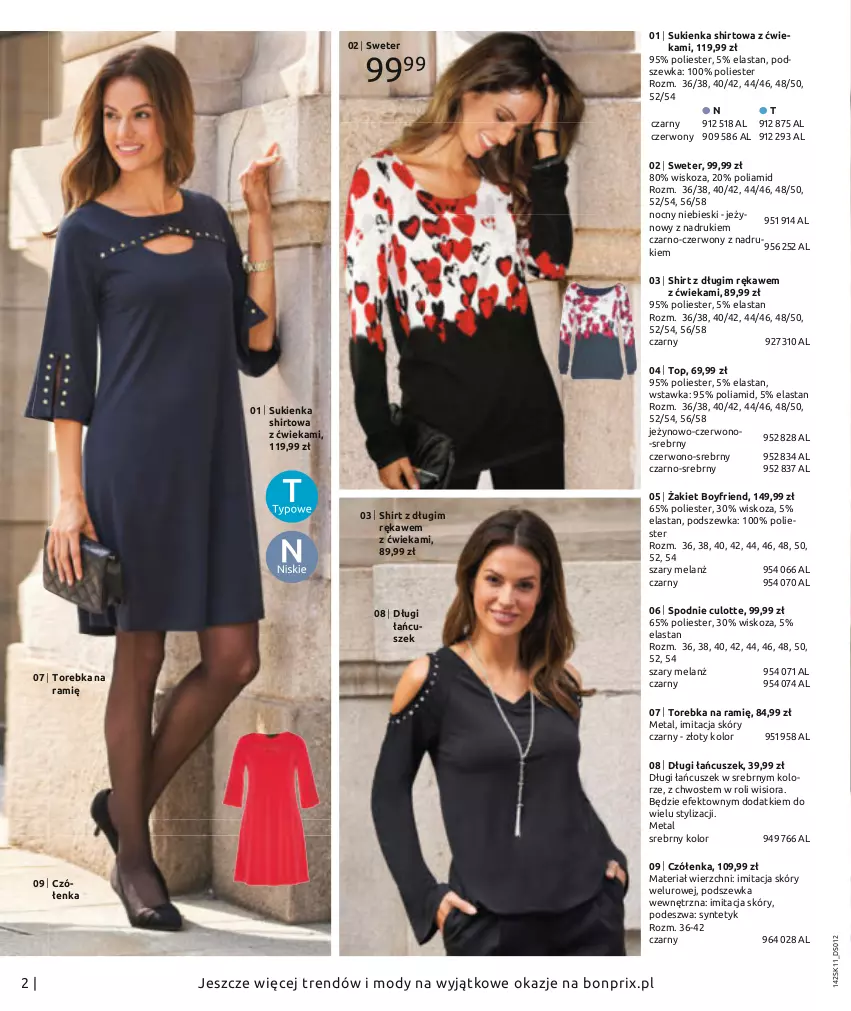 Gazetka promocyjna Bonprix - HITY MODY - ważna 01.01 do 11.05.2021 - strona 4 - produkty: Moda, Spodnie, Sukienka, Sweter, Top, Torebka