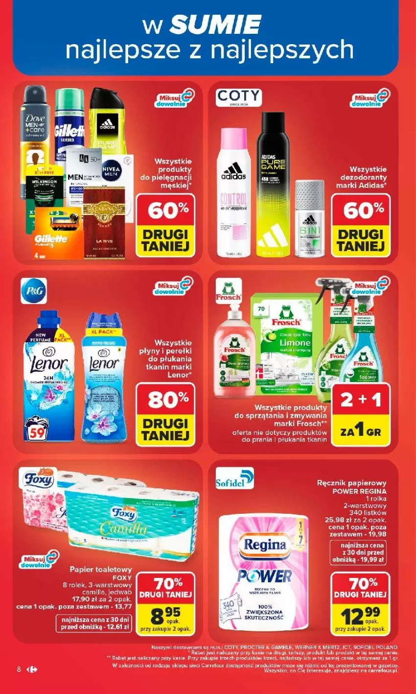 Gazetka promocyjna Carrefour - Gazetka Carrefour, Market w SUMIE najlpeszy, od poniedziałku - ważna 15.06 do 20.06.2026 - strona 10 - produkty: Adidas, Fa, LG, Por, Pur