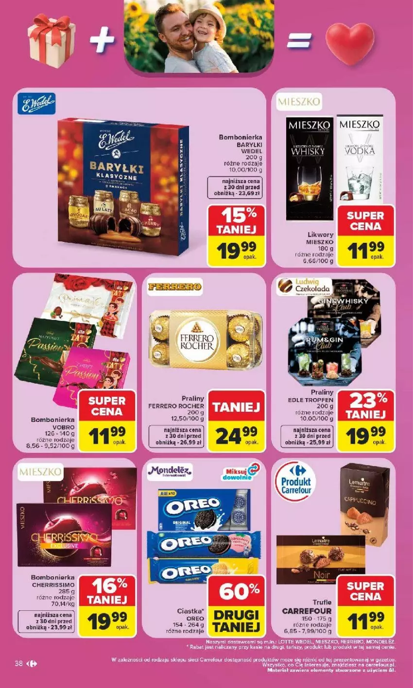 Gazetka promocyjna Carrefour - Gazetka Carrefour, Market w SUMIE najlpeszy, od poniedziałku - ważna 15.06 do 20.06.2026 - strona 40 - produkty: Baryłki, Ciastka, Ferrero, Ferrero Rocher, Praliny