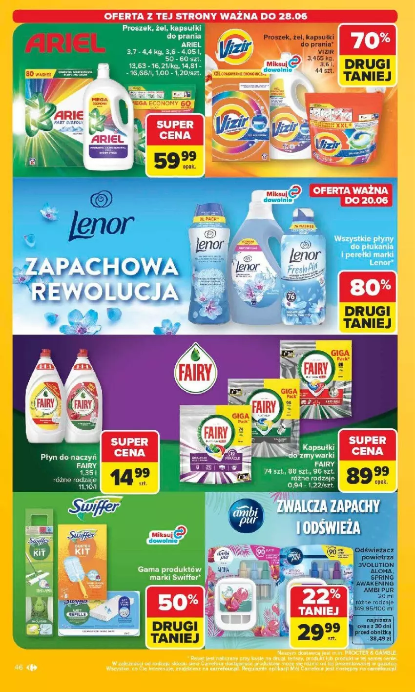 Gazetka promocyjna Carrefour - Gazetka Carrefour, Market w SUMIE najlpeszy, od poniedziałku - ważna 15.06 do 20.06.2026 - strona 48 - produkty: Fa, Lenor, Pur