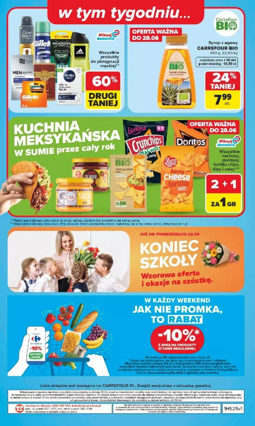 Gazetka promocyjna Carrefour - Gazetka Carrefour, Market w SUMIE najlpeszy, od poniedziałku - ważna 15.06 do 20.06.2026 - strona 50 - produkty: Fa, Gra, Por, Ser, Syrop, Tortilla, Tortilla Chips