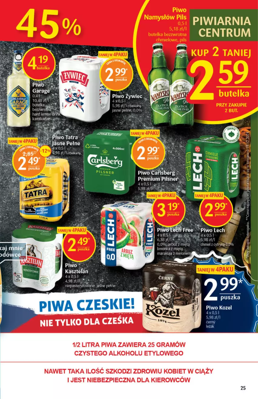 Gazetka promocyjna Delikatesy Centrum - Gazetka DC07 - ważna 17.02 do 23.02.2022 - strona 25 - produkty: Arbuz, Fa, Gra, Kasztelan, Koc, Kozel, Melon, Piec, Piwa, Piwo, Por, Rum