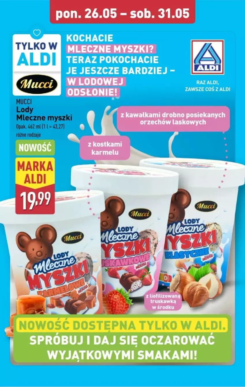 Gazetka promocyjna Aldi - ważna 25.05 do 31.05.2025 - strona 5 - produkty: Lody, Mysz
