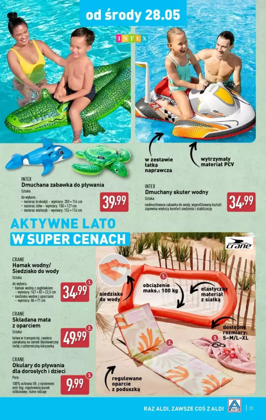 Gazetka promocyjna Aldi - ważna 25.05 do 31.05.2025 - strona 61 - produkty: Dzieci, Hama, Materac, Pasek, Por, Siatka, Siedzisko, Tera, Tran, Zabawka