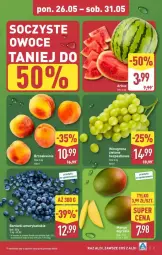 Gazetka promocyjna Aldi - Gazetka - ważna od 31.05 do 31.05.2025 - strona 37 - produkty: Winogrona, Brzoskwinie, Owoce, Arbuz, Wino, Mango