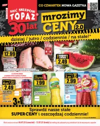 Gazetka promocyjna Topaz - Gazetka - Gazetka - ważna od 12.07 do 12.07.2023 - strona 1 - produkty: Piwa, Piwo, Kurczak, Kujawski, Kawa rozpuszczalna, Gra, Kawa, Warka, Jacobs, Waga, Napój, Olej, Hortex
