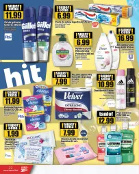 Gazetka promocyjna Topaz - Gazetka - Gazetka - ważna od 12.07 do 12.07.2023 - strona 22 - produkty: Mydło w płynie, Top, Ser, Palmolive, Listerine, Papier, Dezodorant, Pasta do zębów, Adidas, Velvet, Dove, Ręcznik, Rolki, Chusteczki, Always, Podpaski, Gillette, Mydło, Fa