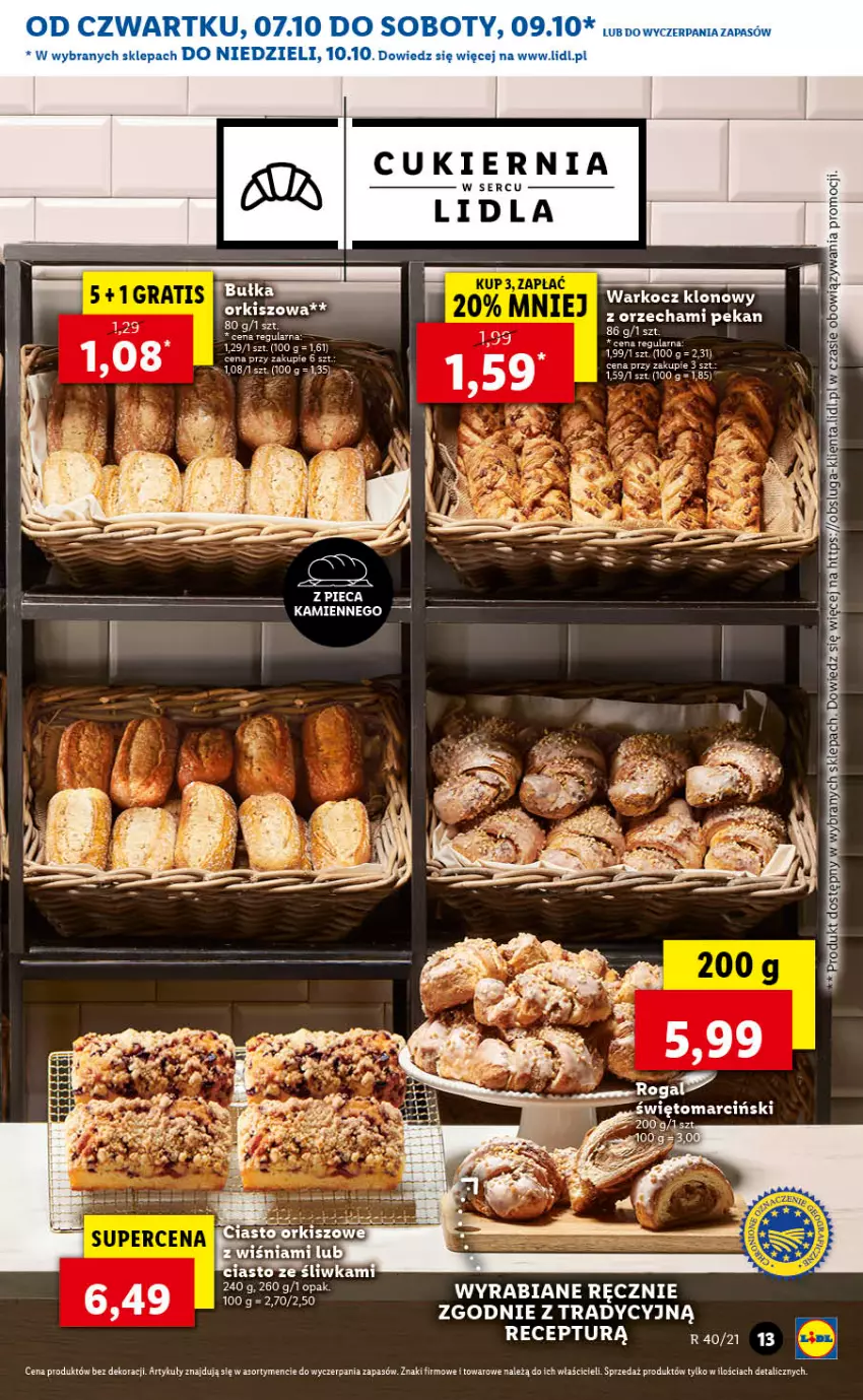 Gazetka promocyjna Lidl - GAZETKA - ważna 07.10 do 10.10.2021 - strona 13 - produkty: Cukier, Koc, Piec, Ser