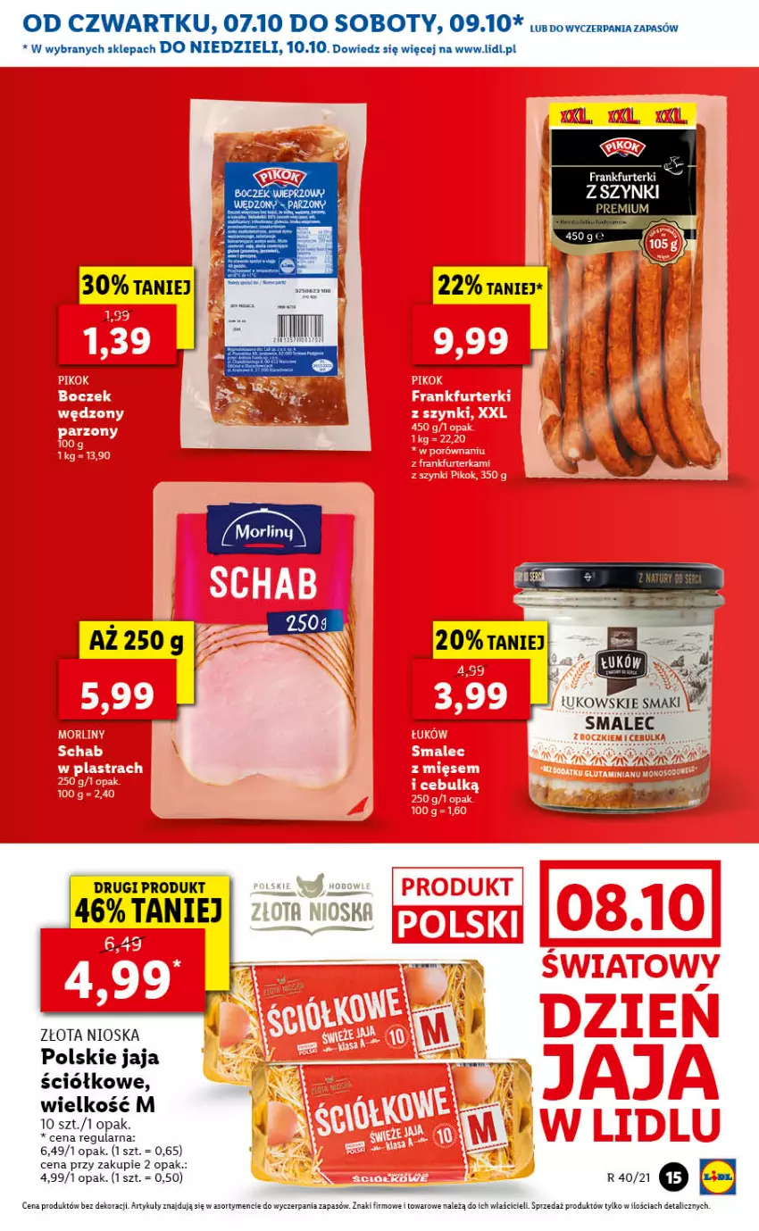 Gazetka promocyjna Lidl - GAZETKA - ważna 07.10 do 10.10.2021 - strona 15 - produkty: Jaja