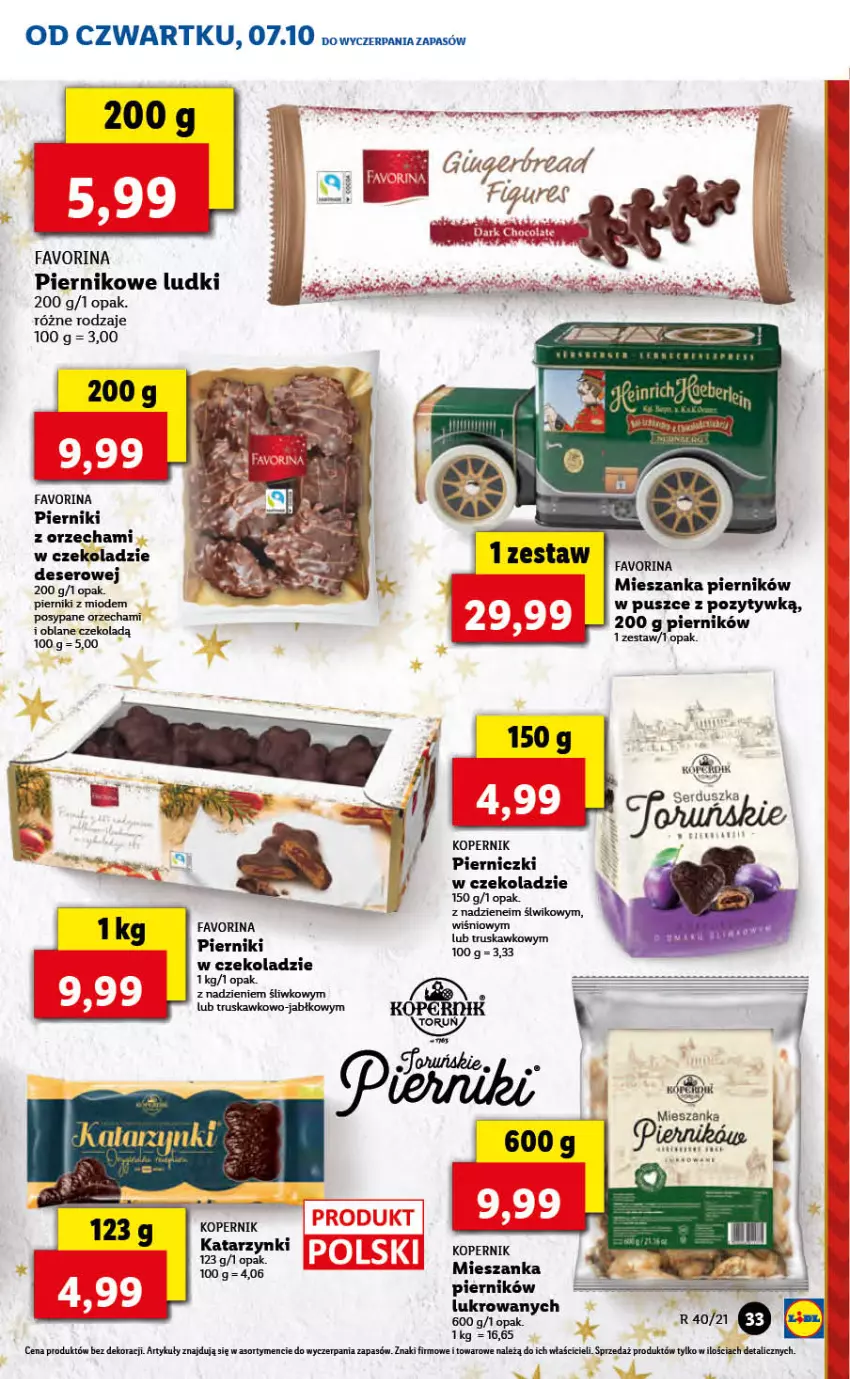 Gazetka promocyjna Lidl - GAZETKA - ważna 07.10 do 10.10.2021 - strona 33 - produkty: Deser, Fa, Piernik, Ser, Wiko