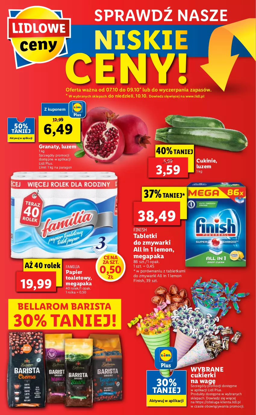 Gazetka promocyjna Lidl - GAZETKA - ważna 07.10 do 10.10.2021 - strona 59 - produkty: Bell, Bella, Cukier, Cukierki, Fa, Finish, Gra, Granat, Papier, Papier toaletowy, Por, Tablet, Tabletki do zmywarki, Zmywarki