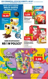 Gazetka promocyjna Lidl - GAZETKA - Gazetka - ważna od 10.10 do 10.10.2021 - strona 39 - produkty: Torebka, Nescafé, Gra, Nesquik, Saga, Kawa, Herbata czarna, Napój gazowany, Dolce Gusto, Herbata, Napój, Ogród, Nestlé, Herbapol