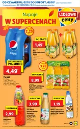 Gazetka promocyjna Lidl - GAZETKA - Gazetka - ważna od 10.10 do 10.10.2021 - strona 40 - produkty: Sok pomarańczowy, Sok, Gra, Lemoniada, Ogórek, Napoje, Pepsi, Tymbark, Dzieci, Woda mineralna, Woda, Mięta, Psi Patrol
