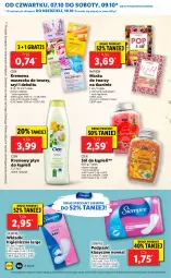 Gazetka promocyjna Lidl - GAZETKA - Gazetka - ważna od 10.10 do 10.10.2021 - strona 51 - produkty: Płyn do kąpieli, Sól, Gra, Maska do twarzy, Podpaski, Sól do kąpieli, Wkładki, Maska