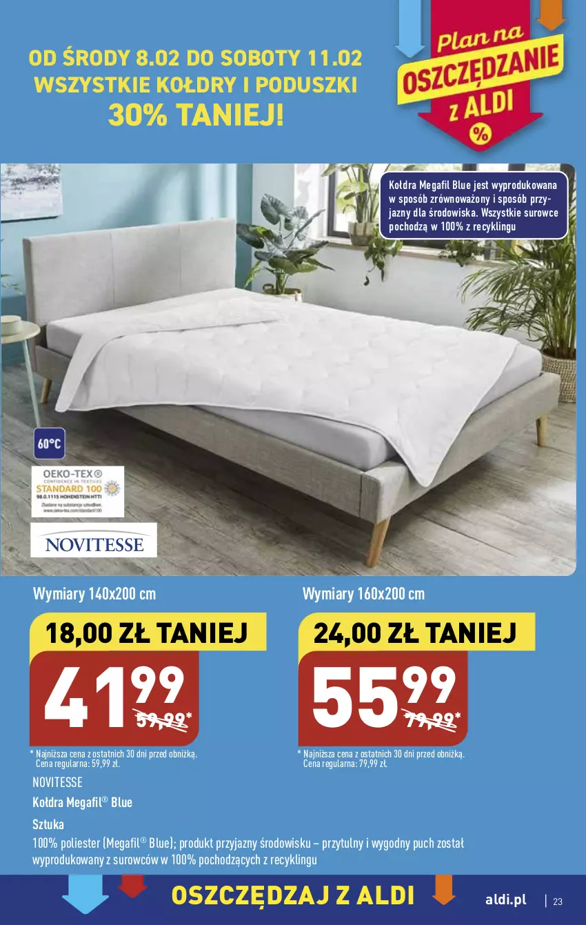 Gazetka promocyjna Aldi - Pełny katalog - ważna 06.02 do 11.02.2023 - strona 23 - produkty: Kołdra