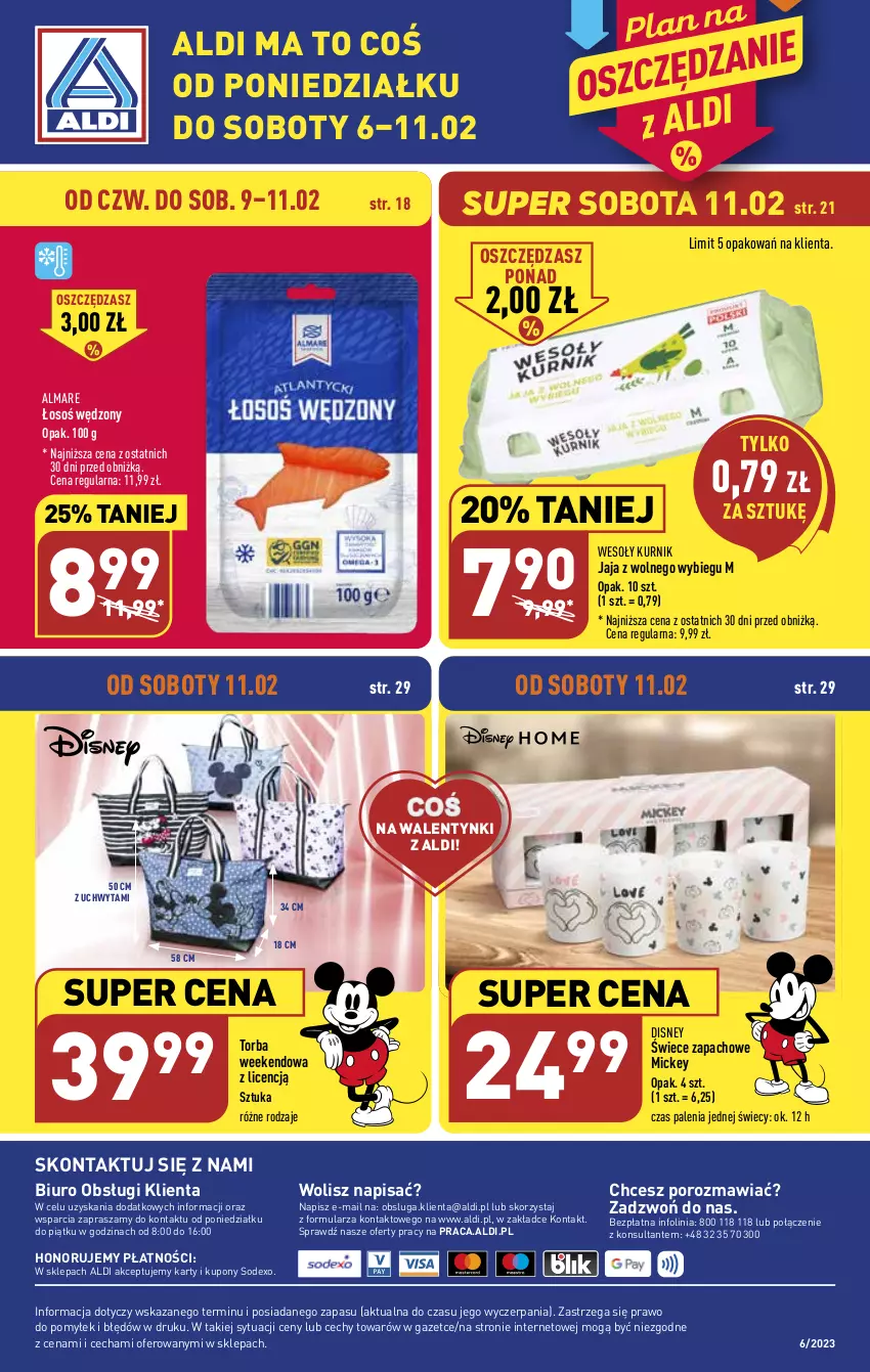 Gazetka promocyjna Aldi - Pełny katalog - ważna 06.02 do 11.02.2023 - strona 34 - produkty: Biuro, Disney, Jaja, Jaja z wolnego wybiegu, O nas, Por, Torba