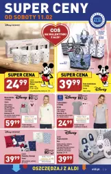 Gazetka promocyjna Aldi - Pełny katalog - Gazetka - ważna od 11.02 do 11.02.2023 - strona 29 - produkty: Mop, Kapcie, T-shirt, Disney, Wełna, Torba, Bluza, Poduszka
