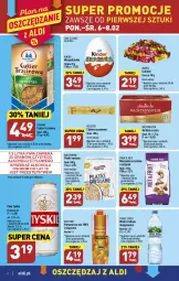 Gazetka promocyjna Aldi - Pełny katalog - Gazetka - ważna od 11.02 do 11.02.2023 - strona 6 - produkty: Piwa, Piwo, Sok, Gra, Cukier, Chałwa, Diamant, Tyskie, Herbata czarna, Wawel, Płatki owsiane, LANA, Sezam, Cukier trzcinowy, Cukierki, Woda, Herbata, Kinder