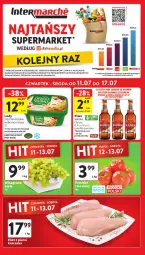 Gazetka promocyjna Intermarche - Gazetka - ważna od 17.07 do 17.07.2024 - strona 1 - produkty: Piwo, Kurczak, Filet z piersi kurczaka, Warka, Lody, Zielona Budka, Wino