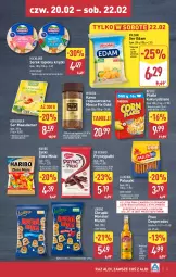 Gazetka promocyjna Aldi - Okazje na weekend - Gazetka - ważna od 22.02 do 22.02.2025 - strona 3 - produkty: Piwa, Piwo, Maasdam, Kawa rozpuszczalna, Top, Ser, Lajkonik, Gra, Hofburger, Dr Gerard, Kawa, Chrupki, Desperados, Serek, Burger, Edam, Hochland, Lorenz, Mocca Fix Gold, Monster Munch, Woseba, Haribo, Nestlé
