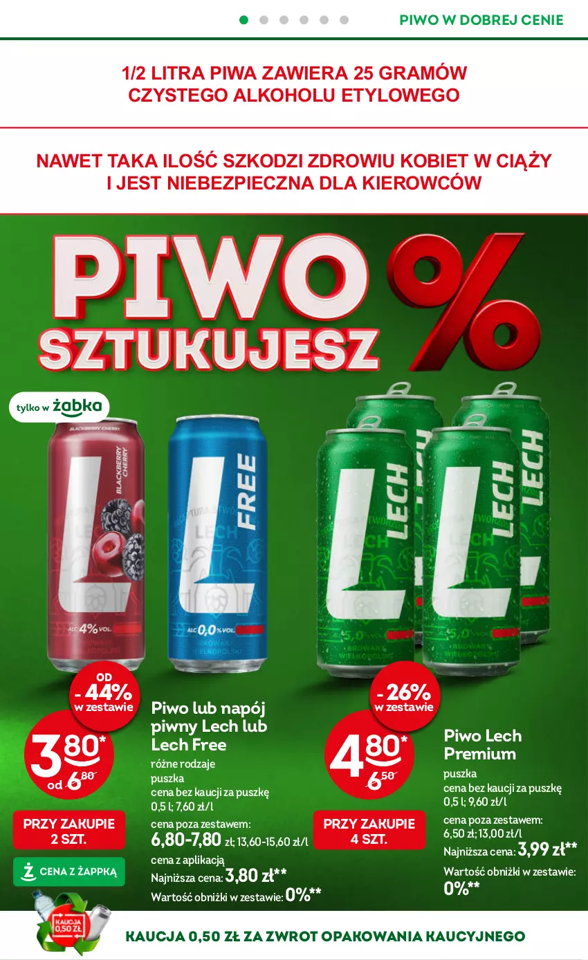 Gazetka promocyjna Żabka - gazetka-promocyjna-39-40-2026 - ważna 23.09 do 06.10.2026 - strona 38 - produkty: Gra, Lech Premium, Napój, Piec, Piwa, Piwo