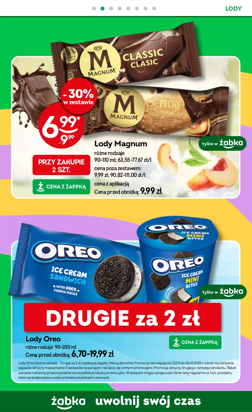 Gazetka promocyjna Żabka - gazetka-promocyjna-39-40-2026 - ważna 23.09 do 06.10.2026 - strona 49 - produkty: Lody, Oreo, Por