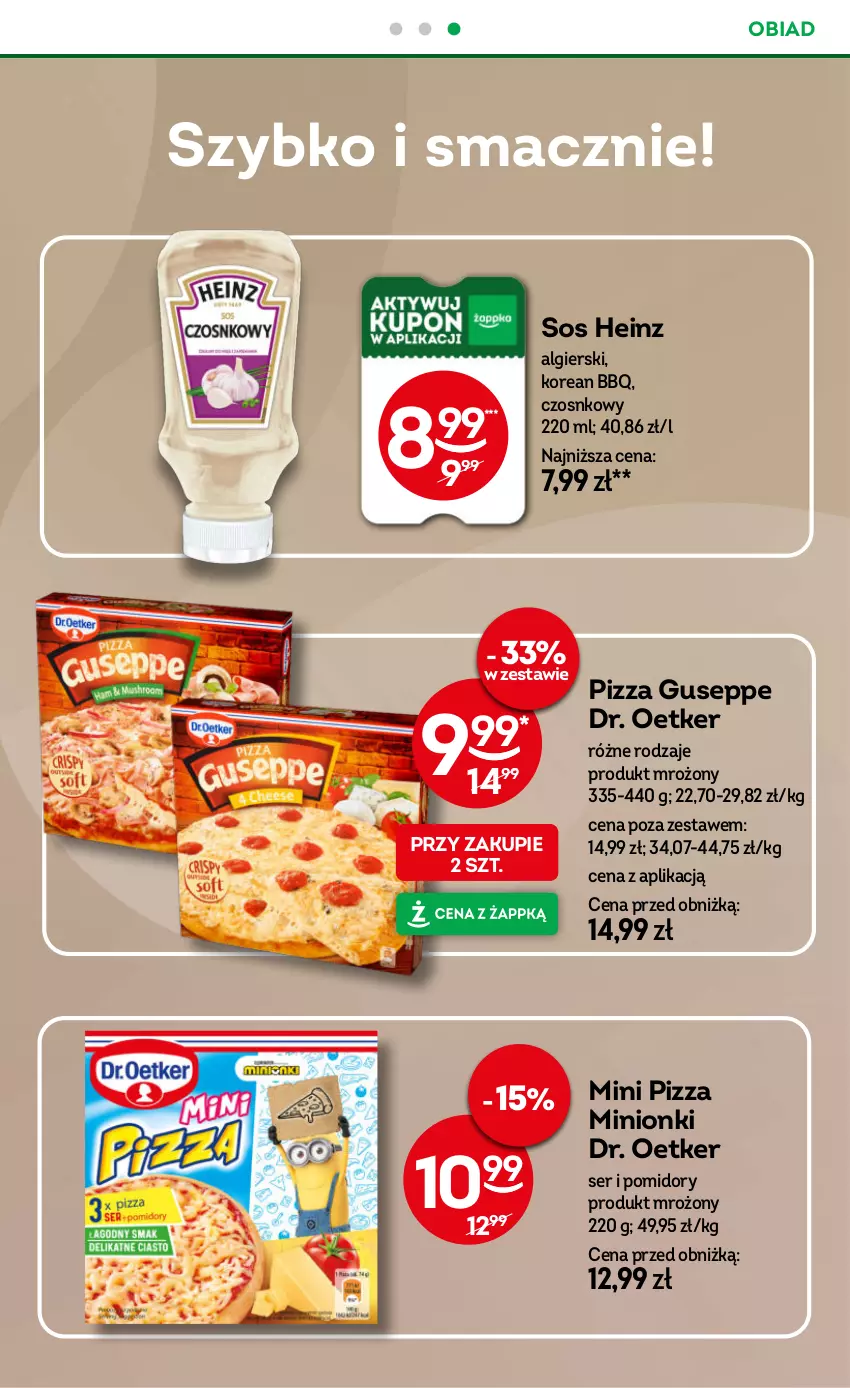Gazetka promocyjna Żabka - gazetka-promocyjna-39-40-2026 - ważna 23.09 do 06.10.2026 - strona 78 - produkty: Dr. Oetker, Heinz, LG, Pizza, Pomidory, Ser, Sos